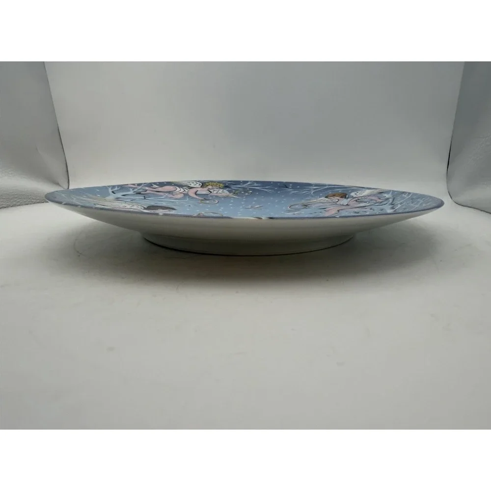 Haviland Limoges Noel 1974 Five Gold Rings #5 Christmas Collector Plate 8.5